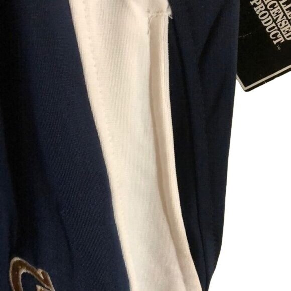 Georgia Tech Men's Sweatpants, Navy Blue with White Stripes, Size XL, Zip at ank - Picture 2 of 6